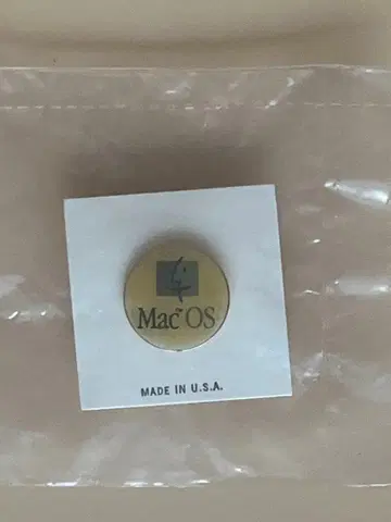 Mac OS 빈티지 핀 배지 미국제