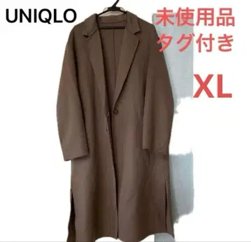 UNIQLO 브라운 체스터 코트 XL