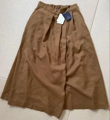 브라운 와이드 팬츠 가우초 팬츠 큐롯