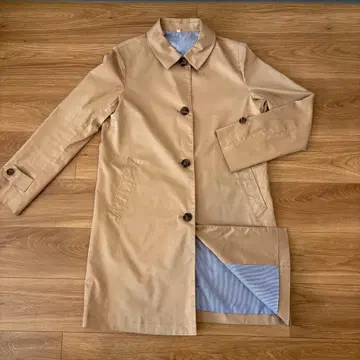 트렌치코트 스텐카라 코트 심플 베이지 M 상당 여성용