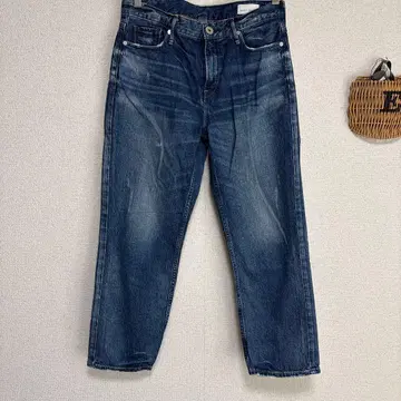 새상품급 upper high 다크 블루 하이웨스트 데님