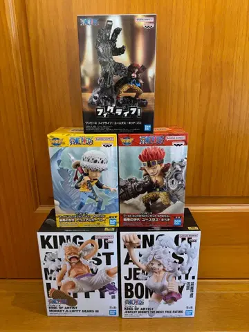 원피스 피규어 5종 세트 루피, 보니, 키드, 로