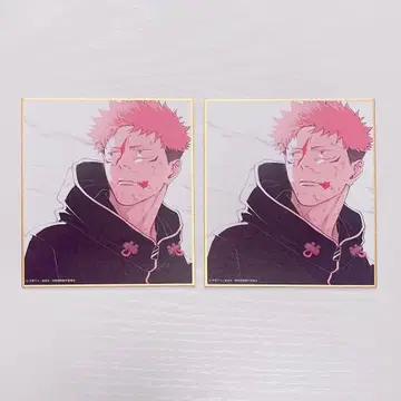 애니메이션 주술회전전 이타도리 유우지 미니 색지