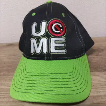 WWE 존 시나 자수 캡 블랙과 그린 NEVER GIVE UP