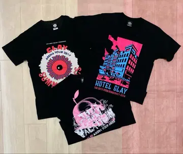 GLAY 투어 T셔츠 3개 세트 S 사이즈