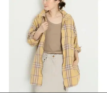 Deuxieme Classe 집업 체크 셔츠