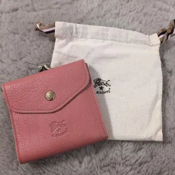 IL BISONTE 접이식 지갑 테라코타 핑크