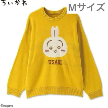 치이카와 (먼작귀) 여성용 니트 풀오버 (토끼) M 사이즈