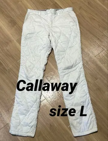 캘러웨이 남성용 스타 스트레치 충전솜 팬츠 화이트 [ L 사이즈 ]