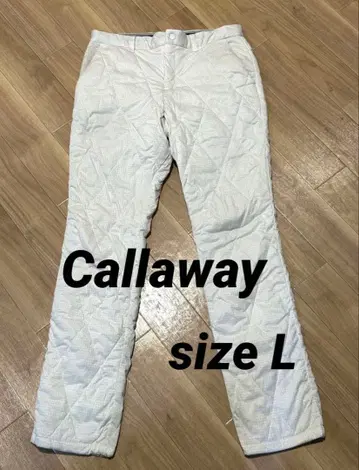캘러웨이 남성용 스타 스트레치 충전솜 팬츠 화이트 L