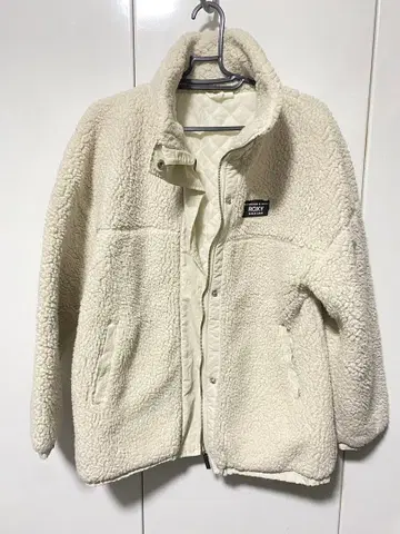 ROXY 보아 자켓 크림색