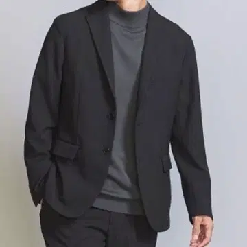 BEAUTY&YOUTH 리사이클 폴리에스테르 2버튼 자켓 XL