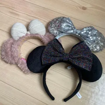 미키 모양 머리띠 3개 세트