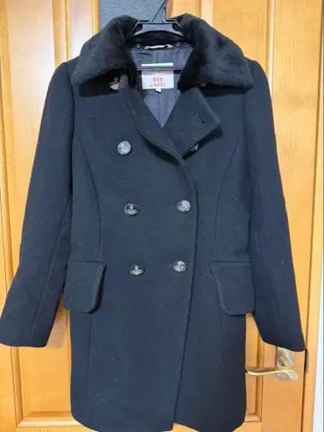 RED LABEL 블랙 더블 브레스트 피코트 2