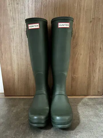 HUNTER 장화 다크 그린 24cm