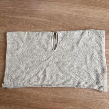 무인양품 니트 손넣는 케이프 스톨 샌드 베이지