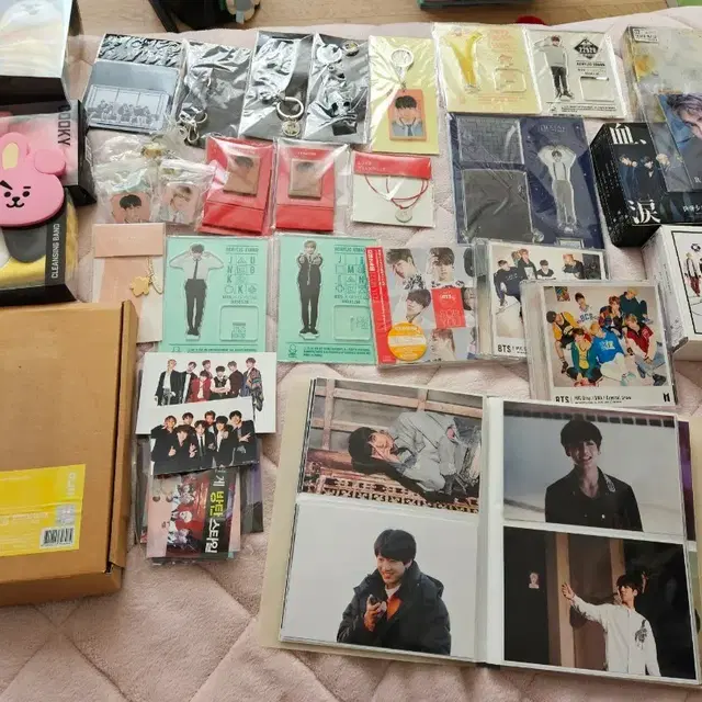 방탄소년단 BTS 아크릴 키링 스탠드, 일본앨범, 인화사진 일괄 양도