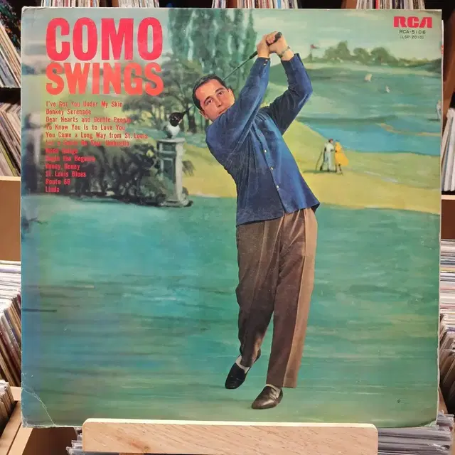 재즈 가수 페리 코모 스윙 앨범 LP