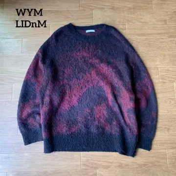 WYM LIDnM 모헤어 블렌드 그라데이션 니트 오버 사이즈