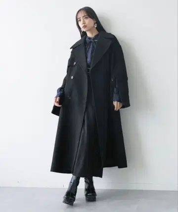 HARE 울 소데아키 트렌치코트