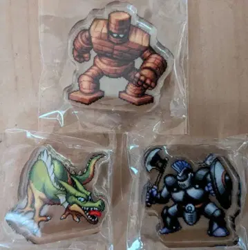 드래곤 퀘스트 미니 아크릴 블록 컬렉션 DQ 1 보스 캐릭터 3체 세트