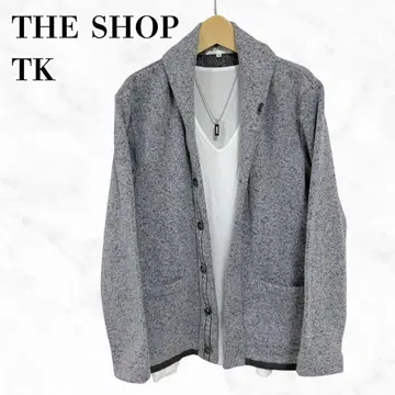 THE SHOP TK 숄카라 가디건 그레이 상의