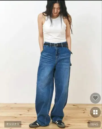 POIK 오센틱 카펜터 데님 팬츠 medium blue