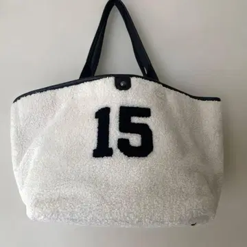 [ 새상품 ] FAVORI 토트백 화이트 x 블랙 파보리