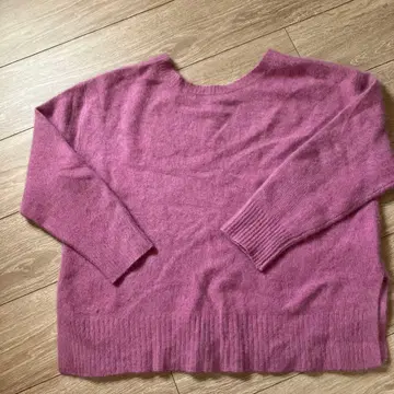 그린 라벨 릴랙싱 핑크 퍼플 니트 스웨터 긴팔 2way