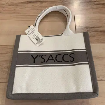 Y'SACCS 토트백 화이트 그레이