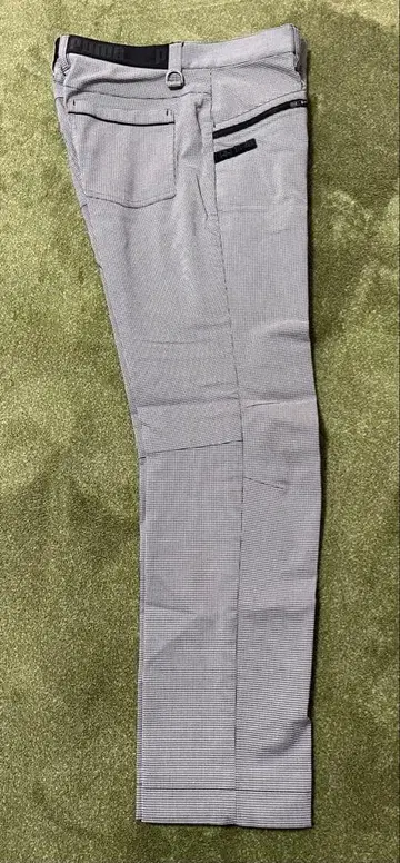 PUMA 하운드투스 체크 패턴 팬츠 그레이