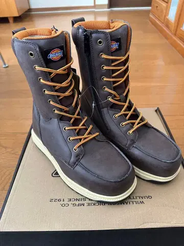 Dickies 안전화 워크 부츠 브라운