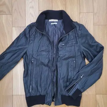 나노 유니버스 가죽 자켓 블랙 나노 유니버스 주름 가공