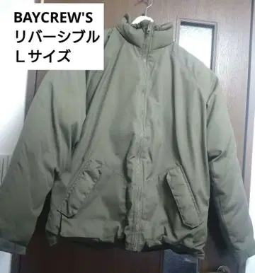 BAYCREW'S 아우터 다운 카키 카모플라쥬 리버서블
