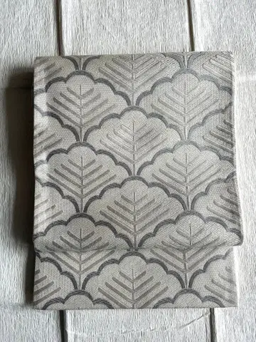 20일까지 윈터 세일! 순수 실크 육통 무늬 후쿠로 오비 송능문 은모