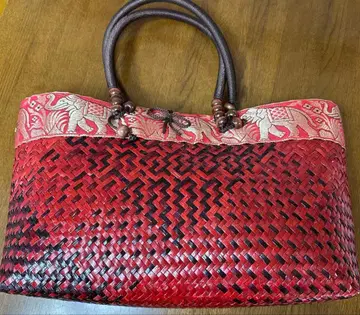 [ 미사용 새상품 ] 바스켓백 빨간색