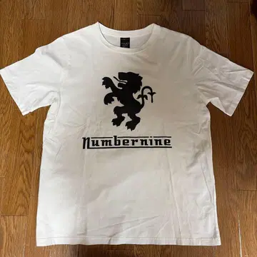 NUMBER (N)INE 라이온 로고 티셔츠 화이트