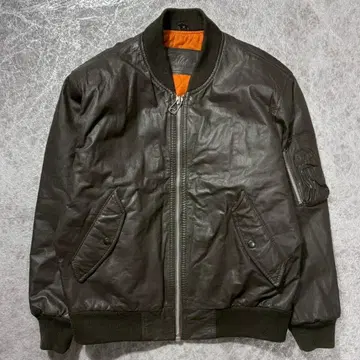 MA-1 cow hide leather bomber jacket M