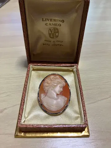 이탈리아제 카메오 브로치 LIVERINO CAMEO