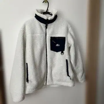 used CAMP7 플리스 자켓 화이트/네이비 L