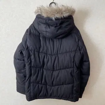 mossimo 다운 자켓 블랙 XL 스트라이프 후드 부착