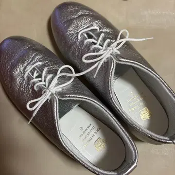 ADIEU TRISTESSE 실버 레이스업 슈즈 사이즈 6