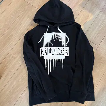 XLARGE 블랙 후드티 L