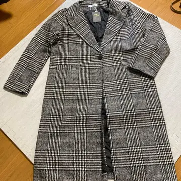 LACE LADIES XL 체스터 코트 그레이 계열 체크