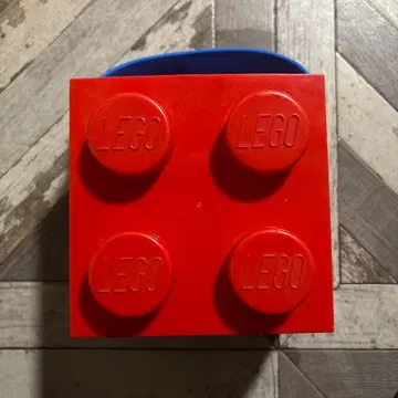 레고 수납 박스 빨간색