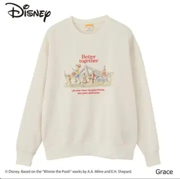 [새상품급] PLAZA 한정판 곰돌이 푸 트레이닝복 크림색