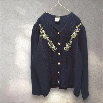 McDavid 맥다비드 자수 가디건 퍼프 슬리브 케이블 독일