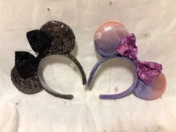 디즈니 스팽글 머리띠 2색 세트