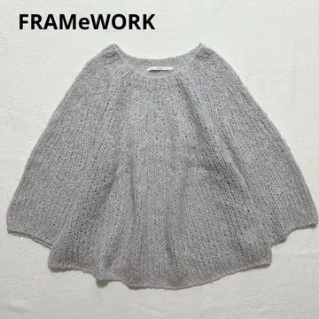 새상품급 FRAMeWORK 구심편 핸드 니트 풀오버 모헤어 혼방
