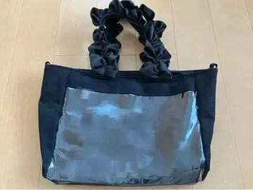 자카마트 이타백 프릴 토트백 블랙